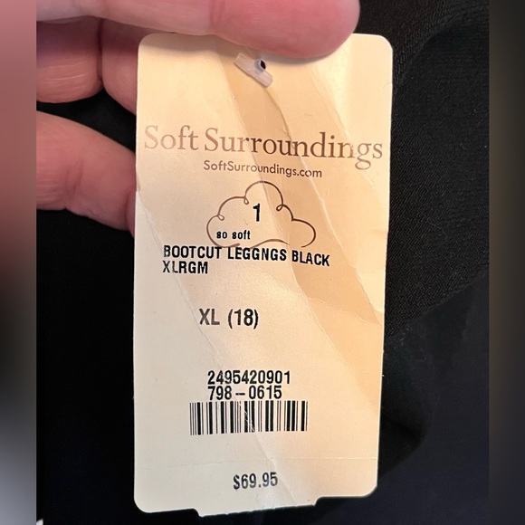 Soft Surroundings Womens NWT Casual Office Bootcut Legging Pants Sz XL/18 - Picture 3 of 5